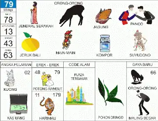 Erek erek buku mimpi 2d bergambar lengkap Ilustrasi Janda Muda dan Angka 79